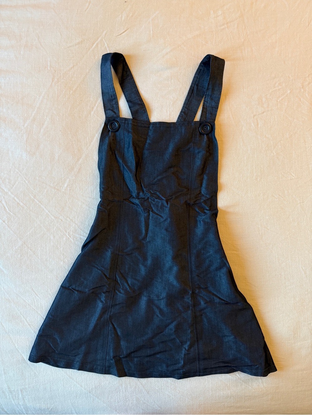 Custom Denim Overall Mini Dress